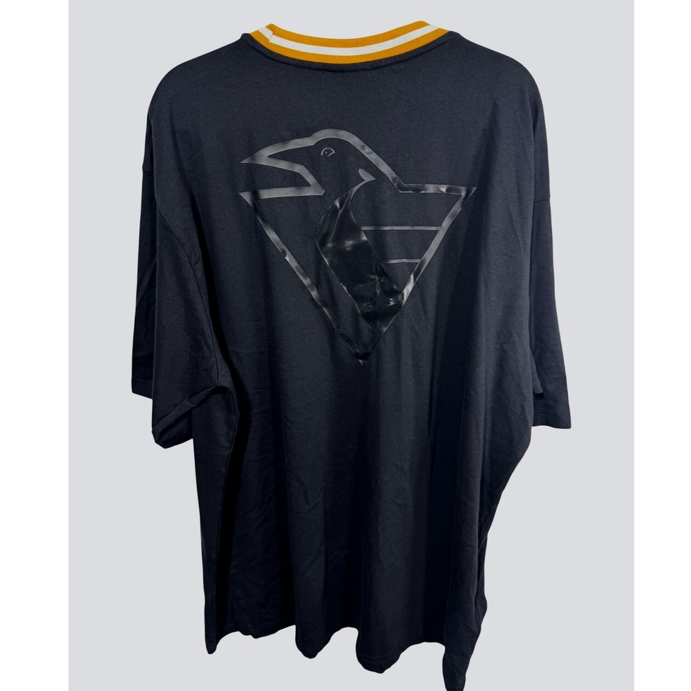 Mitchell & Ness Men's 2XL Black Pittsburgh Penguins T-Shirt NHL Vintage Hockey